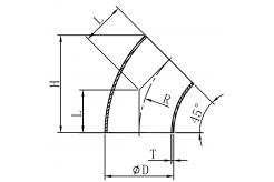 45度焊接短弯头