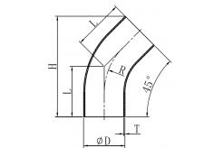 45度焊接长弯头